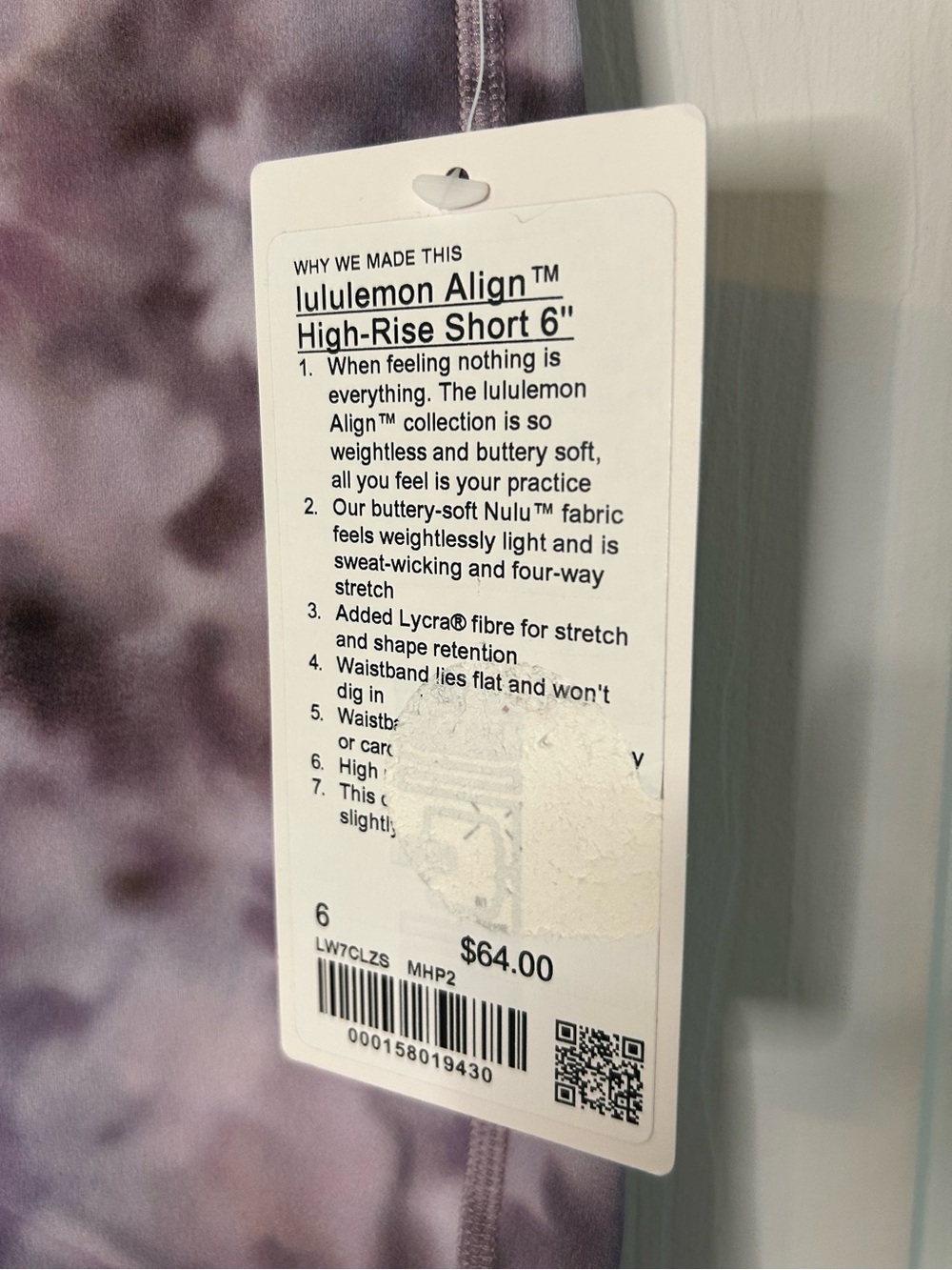 NWT Lululemon Define Jacket & 6” Align Shorts Set- Meadow Haze Pink Multi/Size 6 - Picture 16 of 16